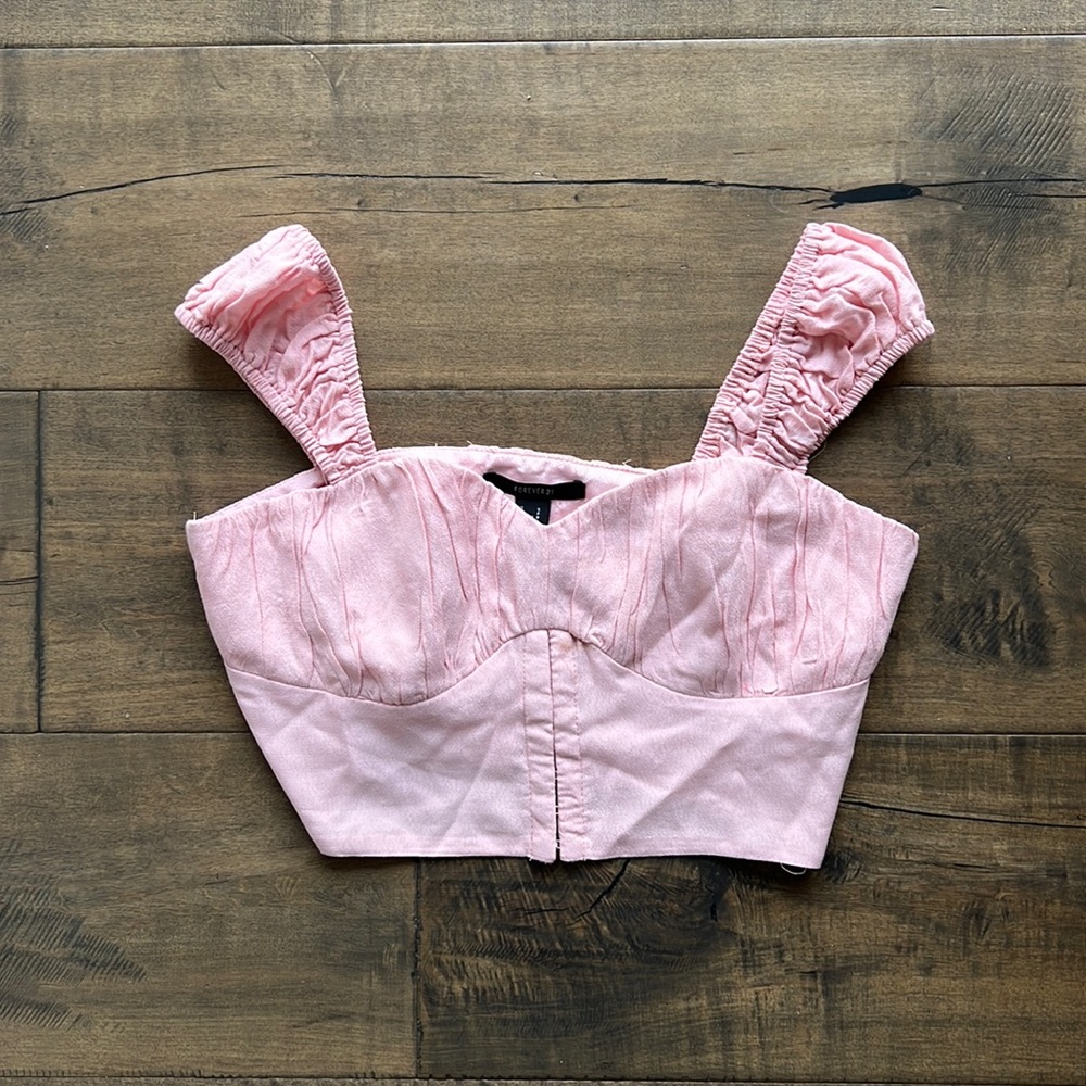 Pink crop top